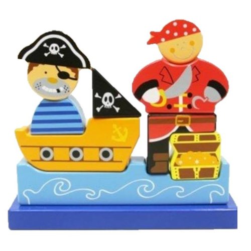 Simply for kids Simply for Kids - Magnetische puzzel - Piraat - 9st. Simply for kids Simply for Kids - Magnetische puzzel - Piraat - 9st.