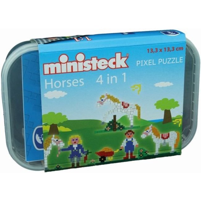 Ministeck Mozaïek - Paardenstal - 4 In 1 - 510dlg.