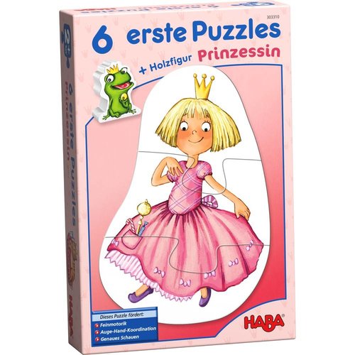 Haba Haba - Puzzel - Eerste puzzels - Prinses - 2/2/3/3/4/4st. Haba Haba - Puzzel - Eerste puzzels - Prinses - 2/2/3/3/4/4st.