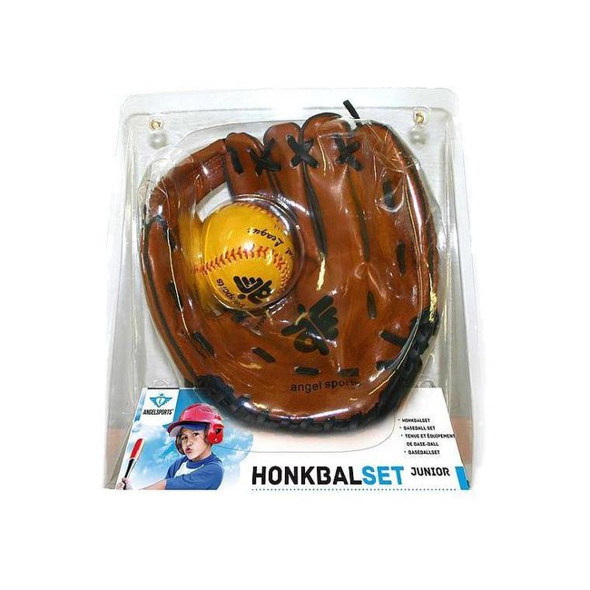Engelhart Honkbalset - Kunstleder handschoen & PVC bal - 9 Inch