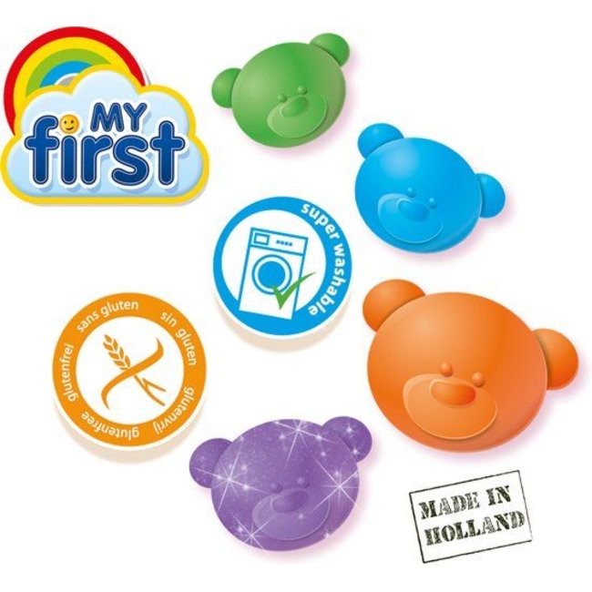 SES SES - Klei - Mijn eerste speeldeeg - 4x 90gr.