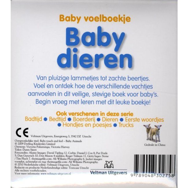 Veltman Boek - Baby voelboekje - Babydieren