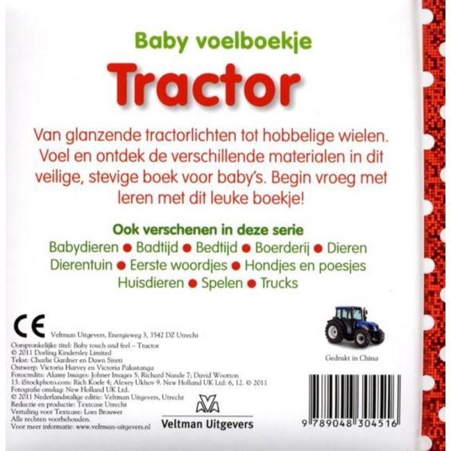 Veltman Boek - Baby voelboekje - Tractor