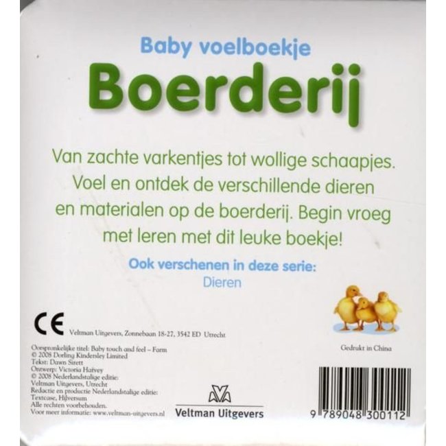 Veltman Boek - Baby voelboekje - Boerderij