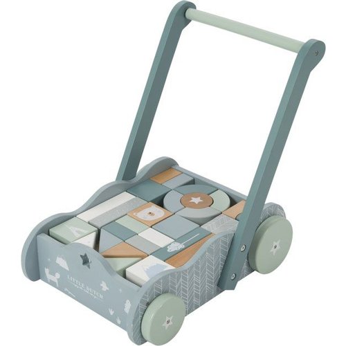 Little Dutch Blokkenkar - Mint - Little Dutch Little Dutch Blokkenkar - Mint - Little Dutch