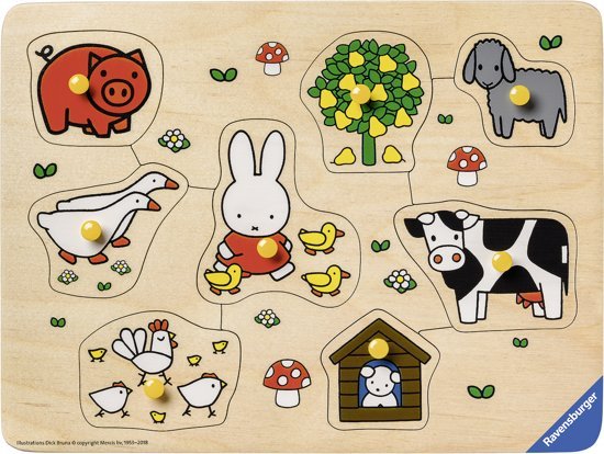 Puzzel - Nijntje op de boerderij - 8st.