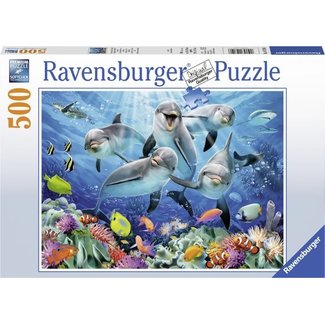 Ravensburger Puzzel - Dolfijnen in het koraalrif - 500st.