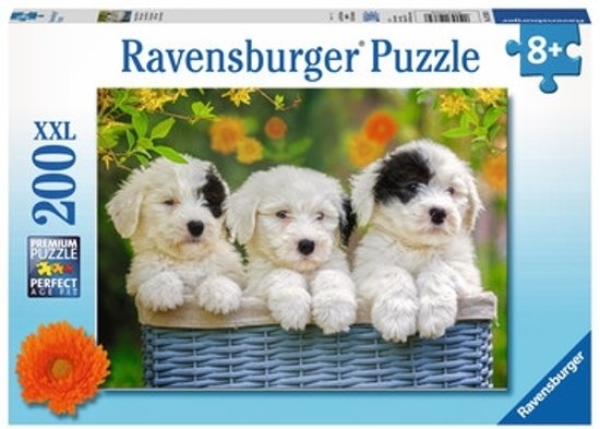 Puzzel - Schattige puppies - 200st. XXL