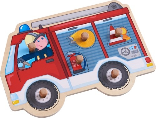 Puzzel - Inlegpuzzel - Brandweerauto - 6st.