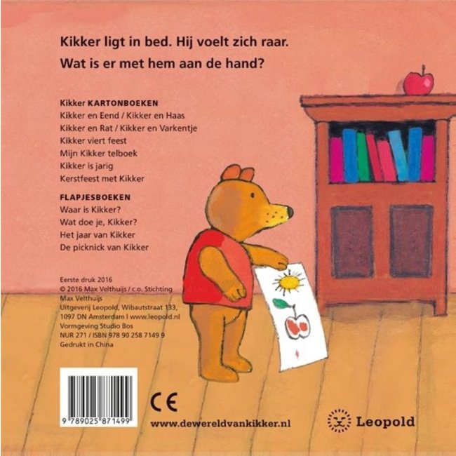 Leopold Boek - Kikker is ziek - Kartonboek