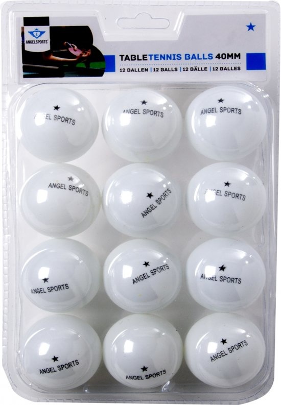 Tafeltennisballen - Pingpongballen - Wit - 12st.