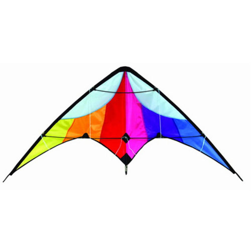 Delta - Vlieger - Stuntvlieger - Regenboog - 130x60 cm Delta - Vlieger - Stuntvlieger - Regenboog - 130x60 cm