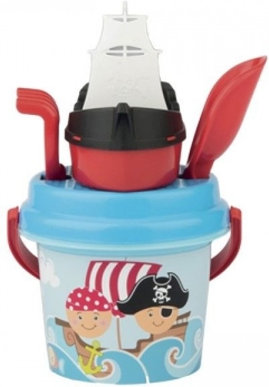 Emmerset - Piraat & boot - 5dlg. - Hoogte emmer - 15cm