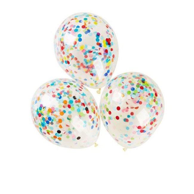 Globos Ballonnen - Met confetti - 6st.