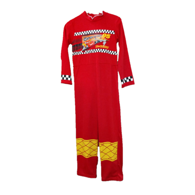 1234feest Kostuum - Cars - Overall - mt.128/140
