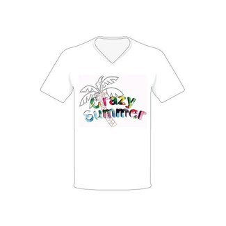 Paperdreams T-shirt - Crazy summer - Wit - L