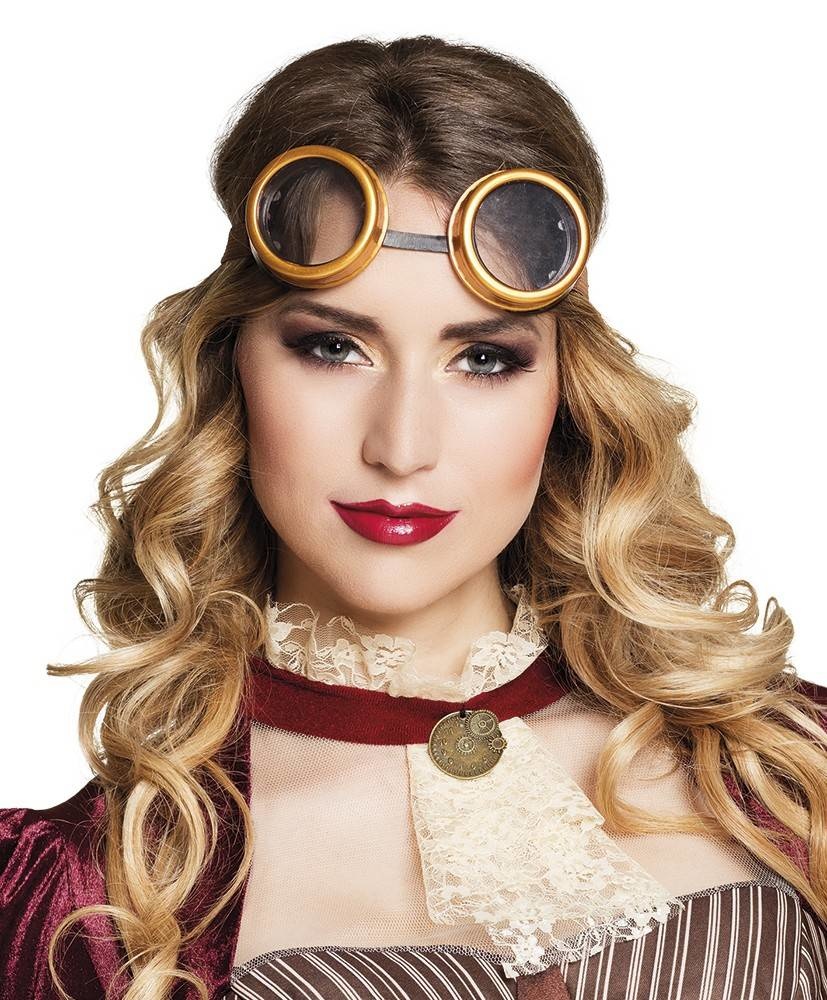 Bril - Steampunk - Brons/bruin