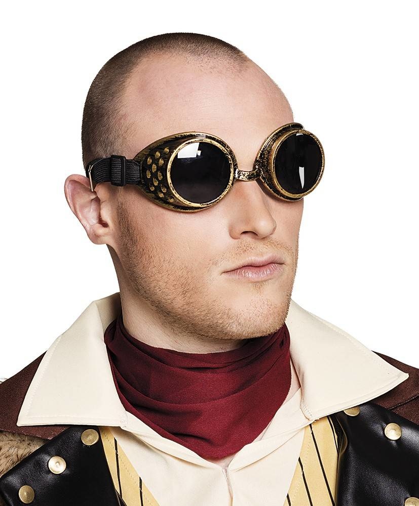 Bril - Steampunk - Goud/zwart