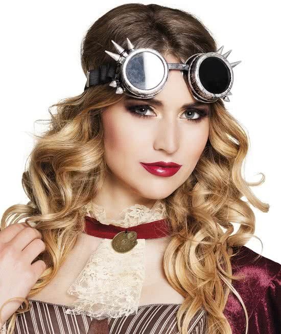 Bril - Steampunk - Spikes - Zilver
