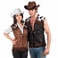 Boland Witbaard - Kostuum - Vest - Cowboy - Bruin - L/XL