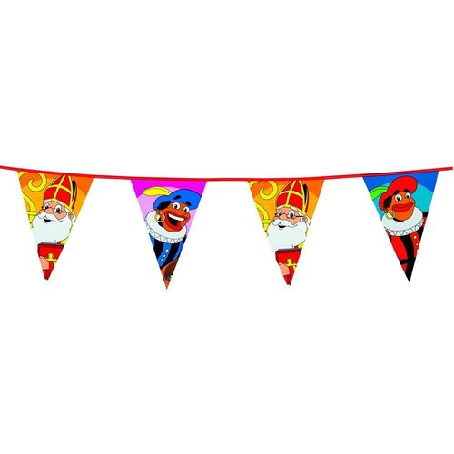 Boland Boland - Vlaggenlijn - Sinterklaas & zwarte piet - 6m Boland Boland - Vlaggenlijn - Sinterklaas & zwarte piet - 6m