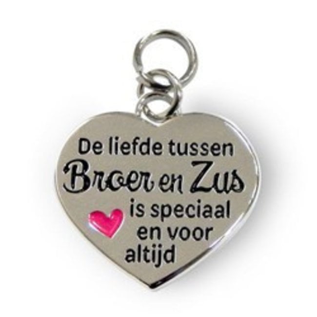 Charms for you Bedeltje - Broer & zus - Charms for you