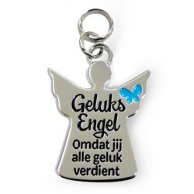 Charms for you Bedeltje - Geluksengel - Charms for you