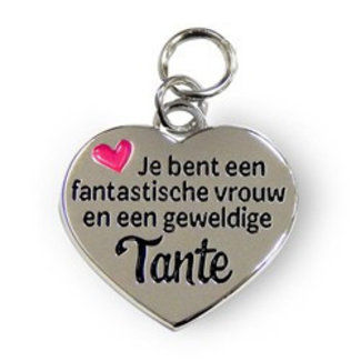 Charms for you Bedeltje - Geweldige tante - Charms for you