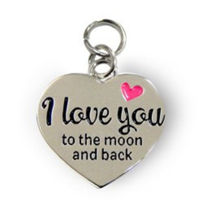 Charms for you Bedeltje - I love you to the moon - Charms for you