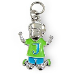 Bedeltje - J - Jongen - Charms for you
