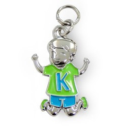 Bedeltje - K - Jongen - Charms for you