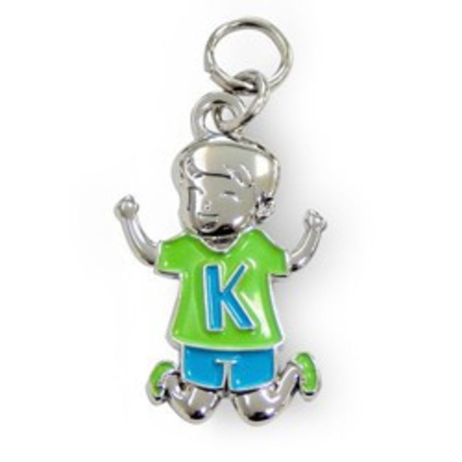 Charms for you Bedeltje - K - Jongen - Charms for you