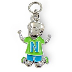 Bedeltje - N - Jongen - Charms for you