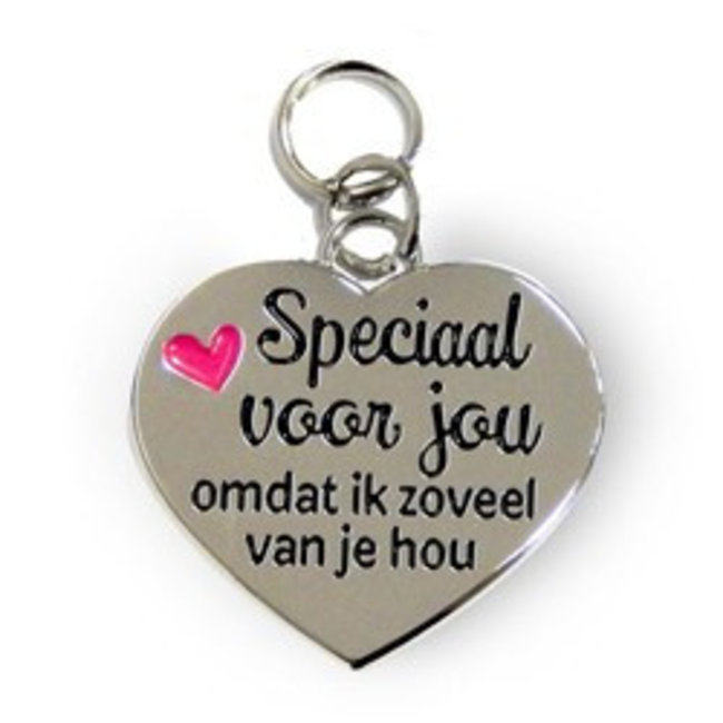 Charms for you Bedeltje - Speciaal voor jou omdat ik zoveel van je hou - Charms for you