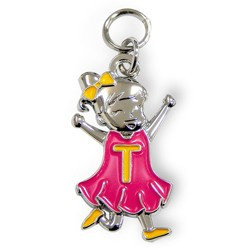 Bedeltje - T - Meisje - Charms for you