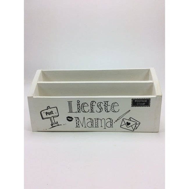 Decoratie - Verzamelkistje - Postbak - Liefste mama