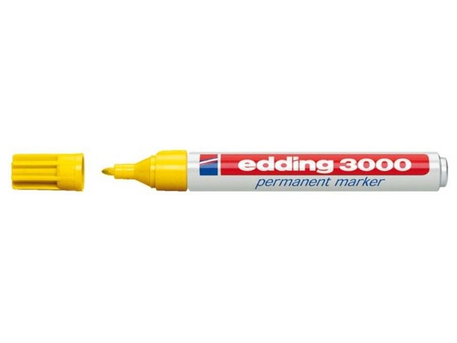 Stift - Permanent marker - 3000 - Geel