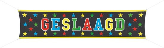 Banner - Geslaagd - 180x40cm