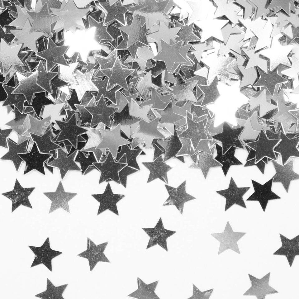 Tafeldecoratie - Confetti - Sterren - Zilver - 14gr.