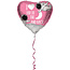 Folat Folieballon - I love you to the moon... - Hart - 45cm - Zonder vulling