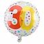 Folat Folieballon - 30 jaar - Rainbow dots - 45cm - Zonder vulling