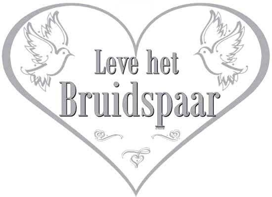Huldebord - Leve het bruidspaar