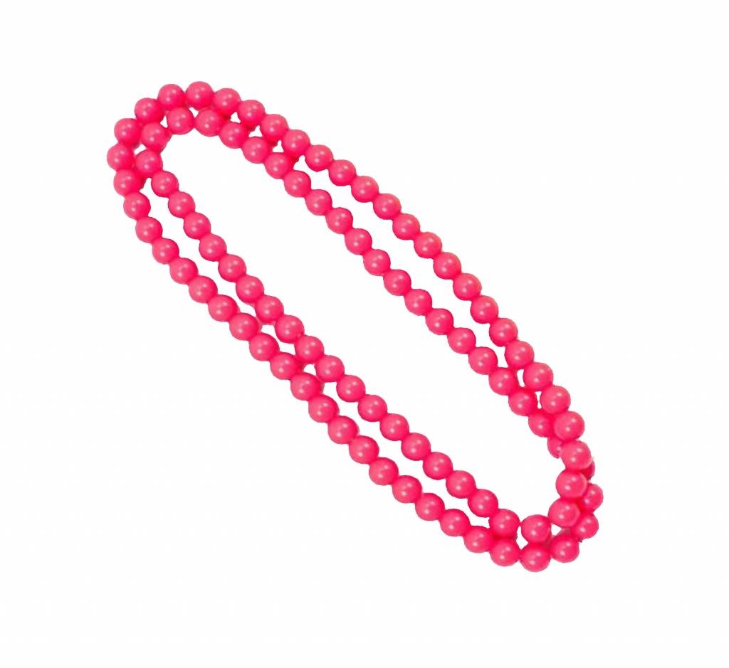 Ketting - Roze - Fluor / neon - 100cm