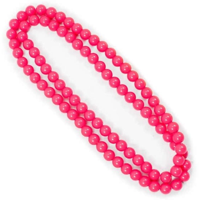 Folat Ketting - Roze - Fluor / neon - 100cm