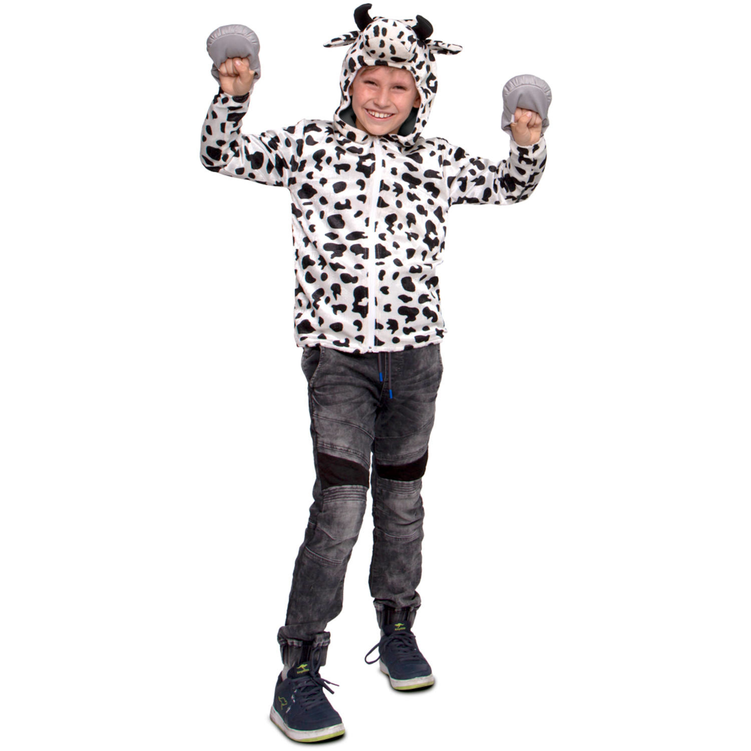 Kostuum - Koe - Dierenjas - mt.140/152