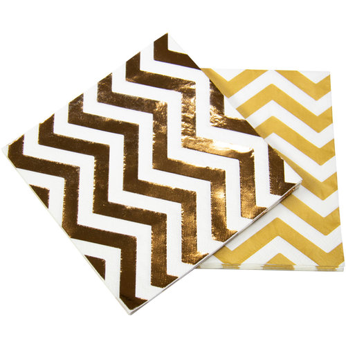 Folat Folat - Servetten - Metallic roségoud - 20st. - 33x33cm Folat Folat - Servetten - Metallic roségoud - 20st. - 33x33cm