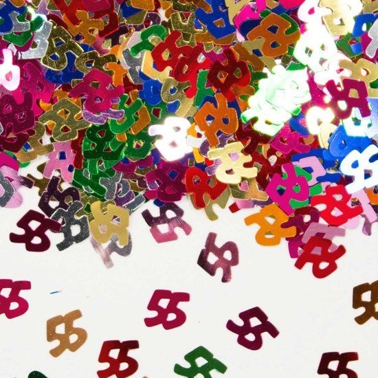 Tafeldecoratie - Confetti - 55 jaar - 14gr.