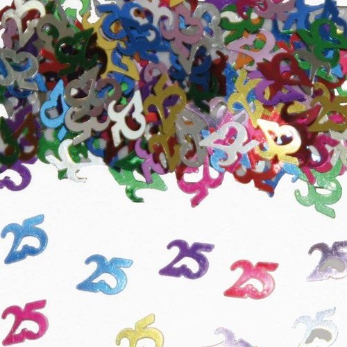 Folat Tafeldecoratie - Confetti - 25 Jaar - 14 Gram Folat Tafeldecoratie - Confetti - 25 Jaar - 14 Gram