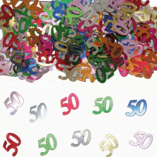 Tafeldecoratie - Confetti - 50 jaar - 14gr.