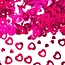 Folat Tafeldecoratie - Confetti - Hartjes - Roze - 14gr.*